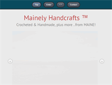 Tablet Screenshot of mainelyhandcrafts.com
